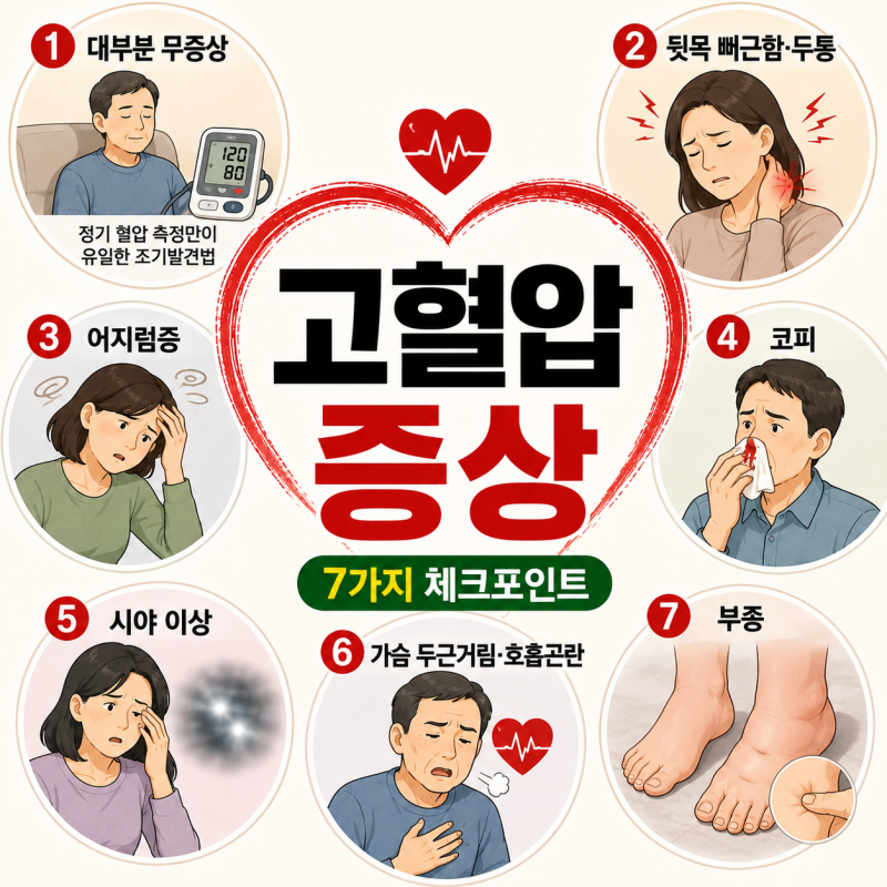 고혈압 증상과 수치, 고혈압에 좋은음식