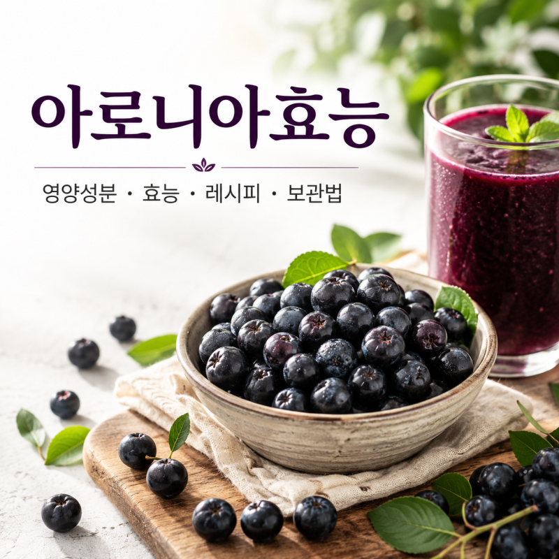 아로니아효능 영양성분부터 맛있게 먹는 법과 보관법까지