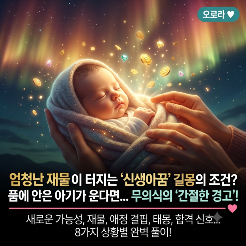 신생아꿈 꾸었다면 무조건 보세요!