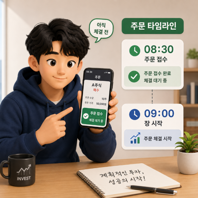 동시호가란? 오전 8시 30분에 넣은 주식 주문이 9시에 체결되는 이유