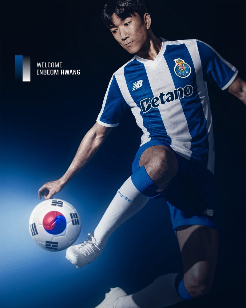 황인범 FC포르투 입단 확정, 3+1년 계약·등번호 16번 옷피셜
