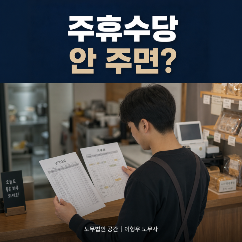 주휴수당 안 주면 생기는 사업주 리스크와 계산