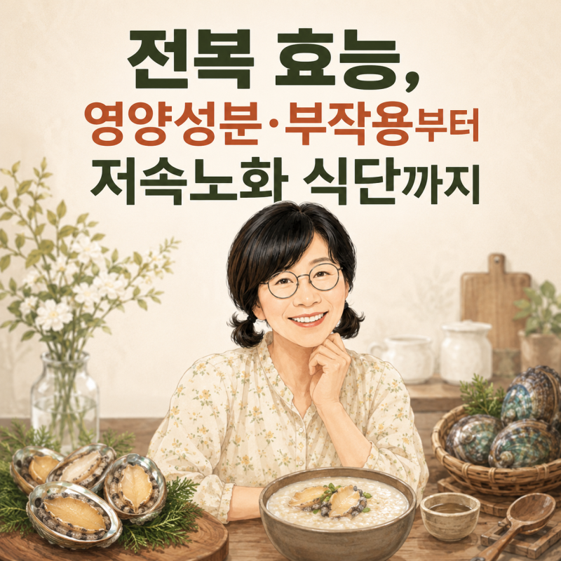 전복 효능, 영양성분·부작용부터 저속노화 식단까지
