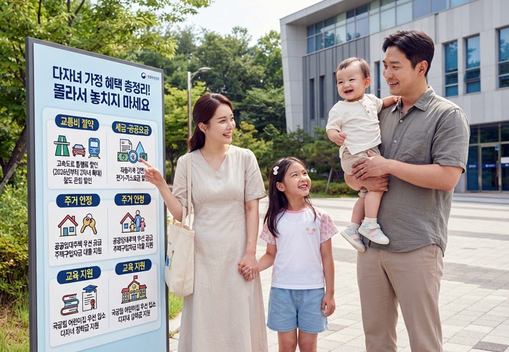 2026 다자녀 가정 혜택 총정리! 고속도로 통행료 할인부터 교통·세금·교육 지원까지 꼭 챙기....