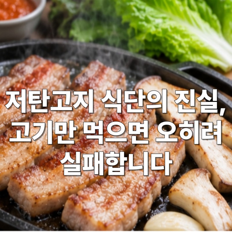 저탄고지 식단의 진실, 고기만 먹으면 오히려 실패합니다