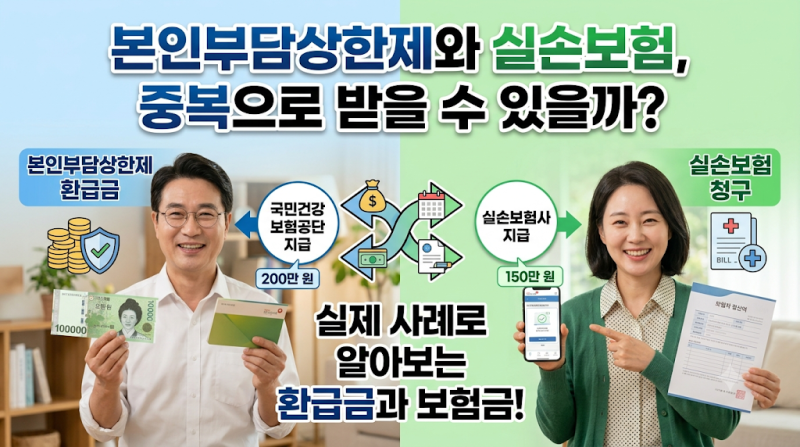 본인부담상한제와 실손보험, 중복으로 받을 수 있을까? 실손보험 청구 전 꼭 알아야 할 내용