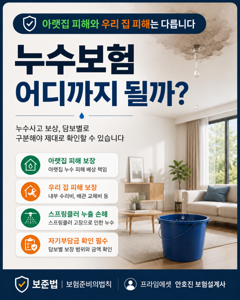 누수보험 어디까지 될까