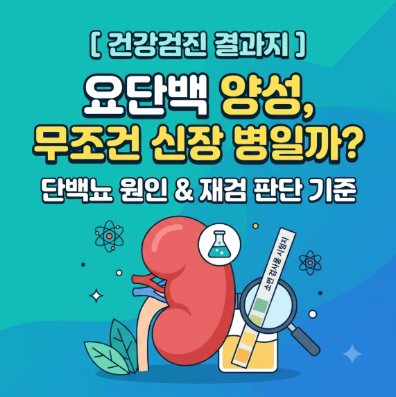 요단백 양성, 재검 꼭 필요할까요? 소변검사 단백뇨 바로 알기