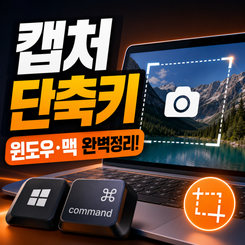 화면 캡처 매번 헤맸던 이유가 있어요ㅣ윈도우·맥 단축키·저장 위치·개발자도구 완벽 정리