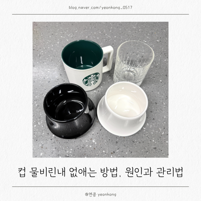 컵 물비린내 없애는 방법, 원인과 관리법