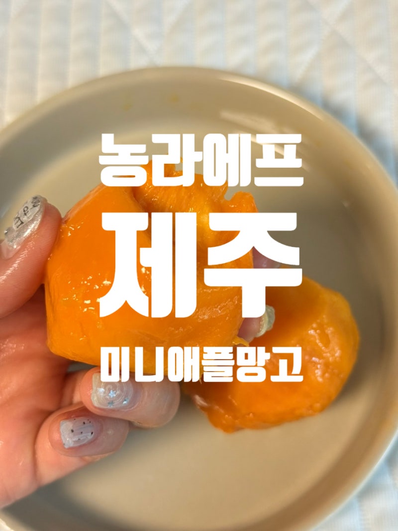 깎아먹는 농라에프 제주사랑댁 미니 애플망고