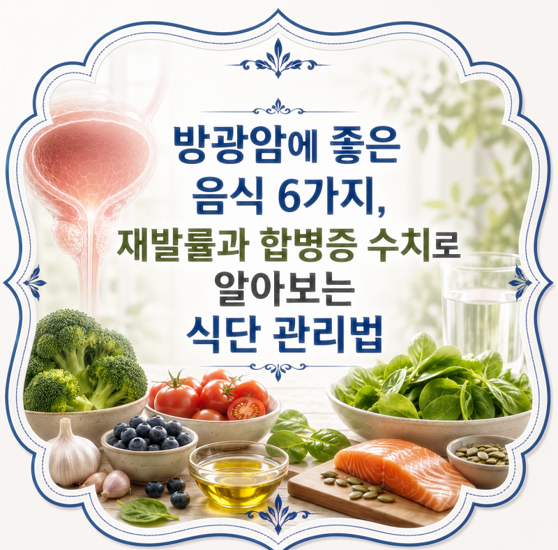 방광암에 좋은 음식 6가지 재발률 수치 및 식단 관리법