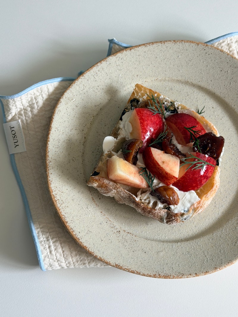 [홈카페] 맛없는 무화과의 화려한 신분상승! 무화과조림 만들기 & 오픈샌드위치 꿀조합
