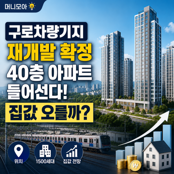 <b>구로차량기지 재개발</b> 확정! 위치·집값·일정 총정리, 40층... 