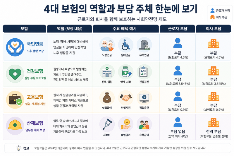 2026년 4대보험 계산 방법｜월급에서 실제로 얼마나 공제될까?