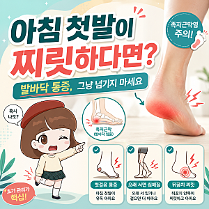 족저근막염 증상 아침 첫발 통증? 족저근막염자가치료 운동