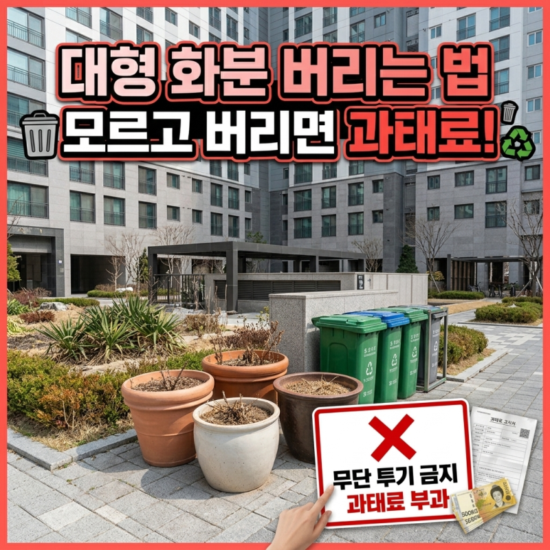 대형 화분 버리는 법, 모르고 그냥 버리면 과태료 나와요(feat. 인천 부평구 기준)