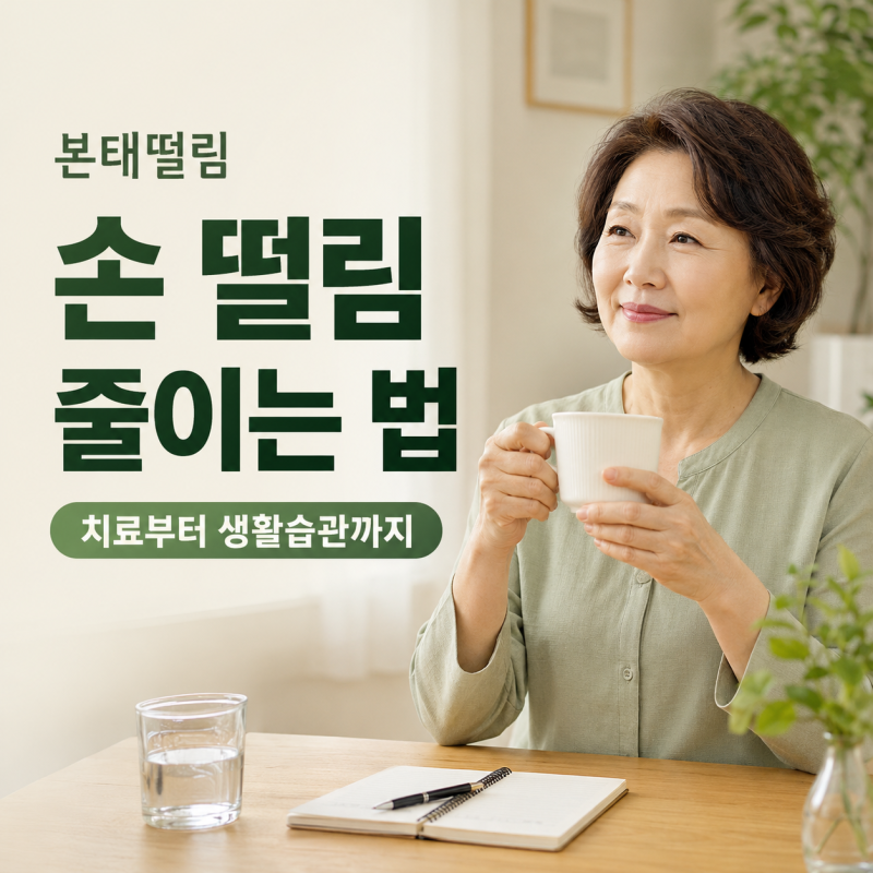 본태떨림 치료, 손 떨림 줄이는 법과 생활습관 총정리
