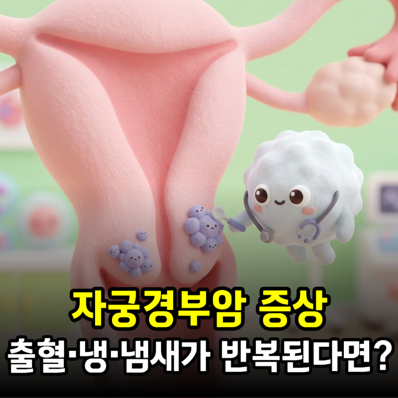 자궁경부암 증상, 출혈·냉·냄새가 있다면 꼭 확인하세요