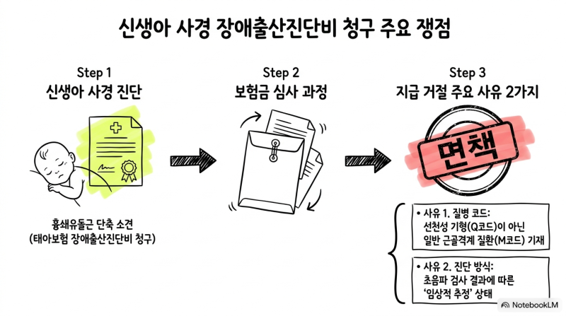 신생아 사경 진단, 장애출산진단비 사경 청구 전 반드시 알아야 할 보상 기준