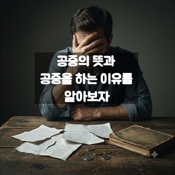 공증의 뜻과 공증을 하는 이유를 알아보자