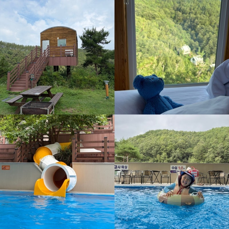 26.07 무주 향로산 자연휴양림 수영장, 트리하우스 밤나무