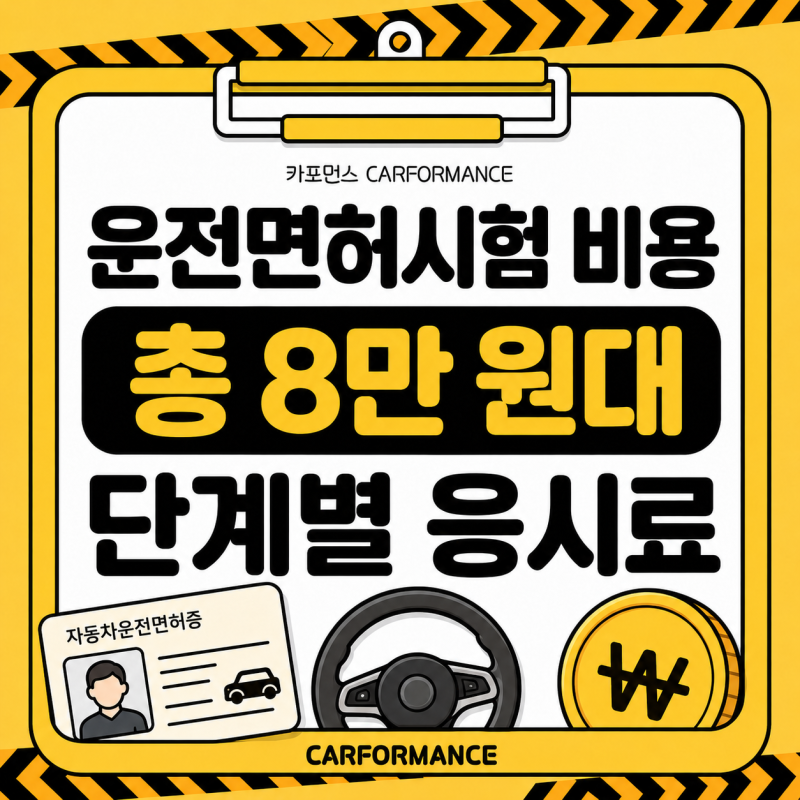 운전면허시험 비용 총정리, 필기·기능·도로주행 응시료와 시험장·학원 비교