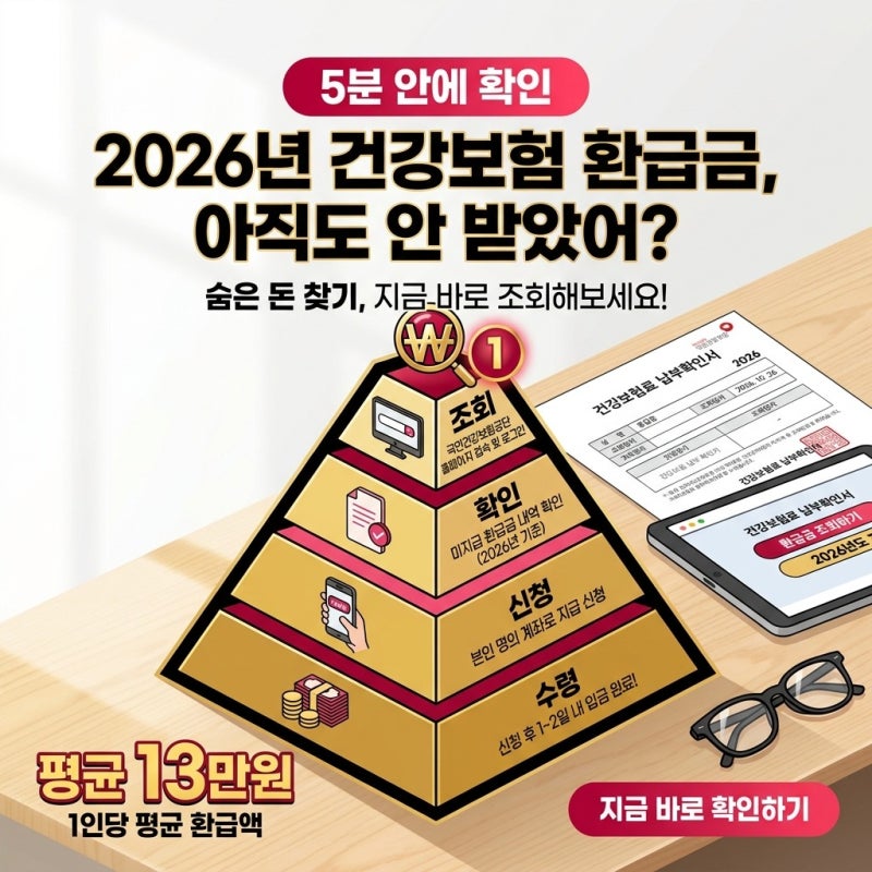 국민건강보험 환급금 조회 vs 민간 실손 청구, 나에게 숨은 미수령금은 어느 쪽이 더 많을까
