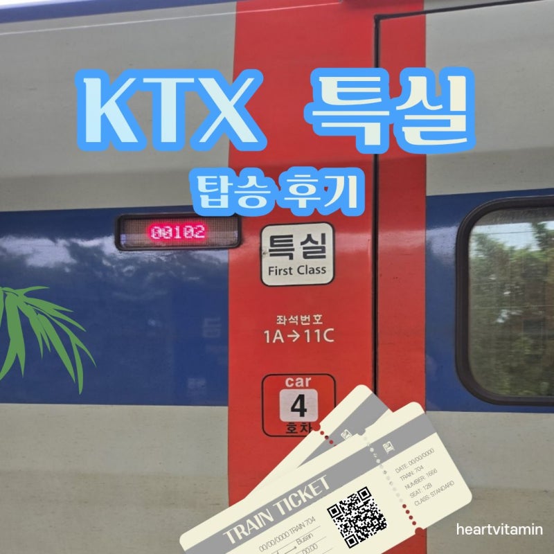 [KTX 특실] 타본 솔직 후기 일반실과 뭐가 다를까?