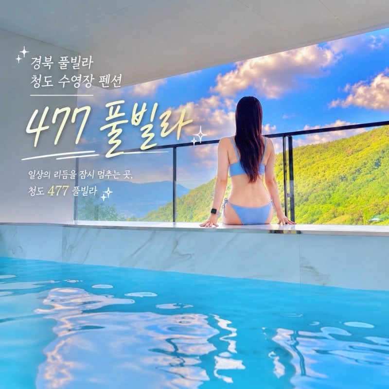 경북 풀빌라 청도 477 풀빌라 청도 수영장 펜션 청도 풀빌라 추천