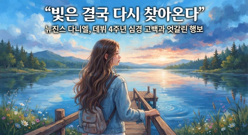 돋보이는 행보 속 엇갈린 궤도, 뉴진스 데뷔 4주년과 다니엘의 심경 고백, 과연 현재 상황의 ....