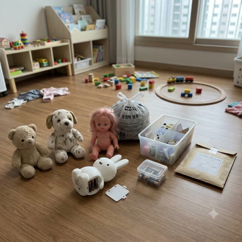 인형 버리는법 큰 대형 솜 종류별 기준부터 분리수거 폐기물 헌옷수거함 구분해요
