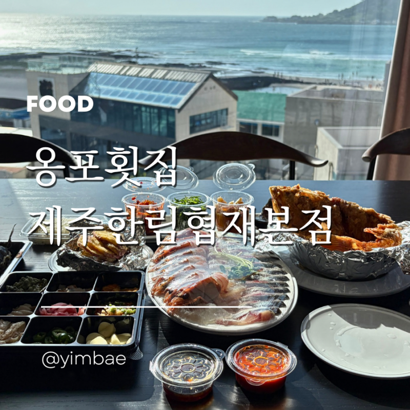 협재 횟집 옹포횟집 협재해수욕장 회포장 고등어회 후기