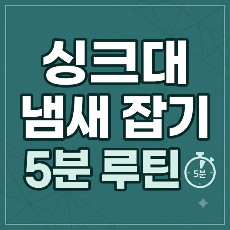 여름철 주방 쉰내 주범! 싱크대 기름때 제거 & 배수구 청소 꿀팁 (feat. 과탄산소다)