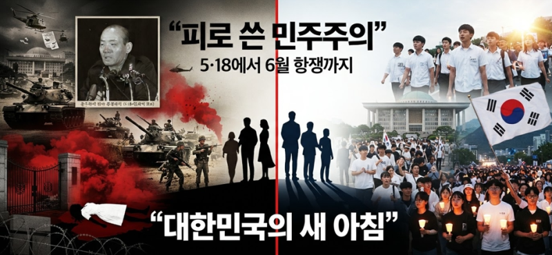 (한국사 이야기) 전두환 정부와 6월 민주항쟁, 그리고 민주화 (1980~1993)