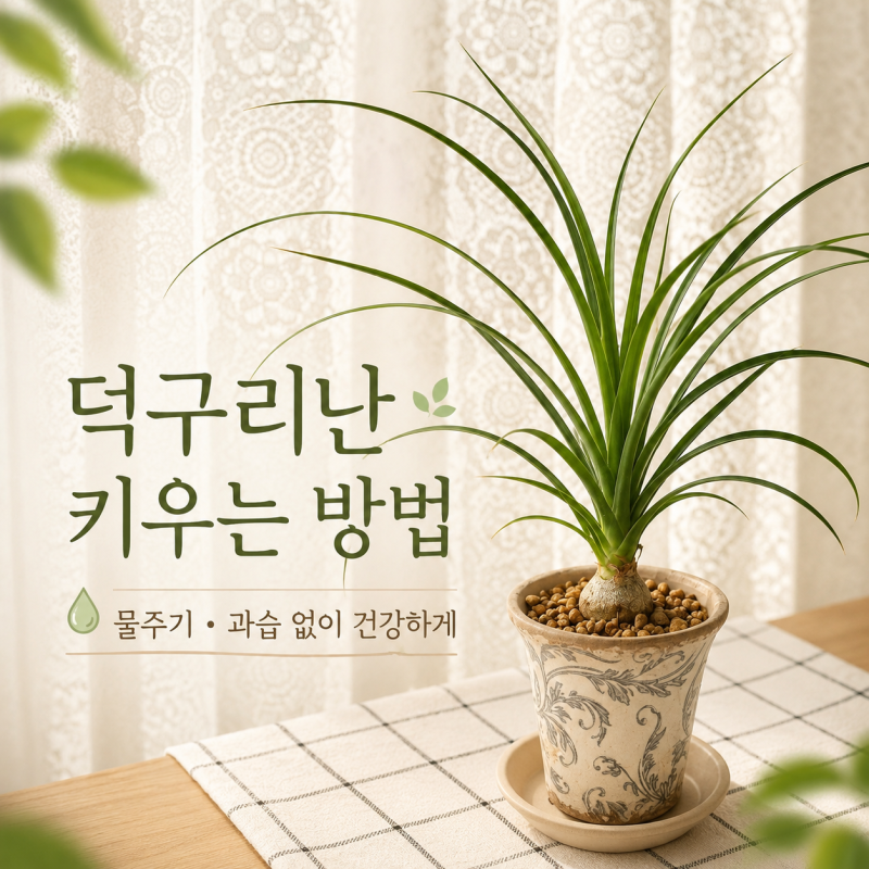 덕구리난 키우는 방법, 물주기와 과습 없이 건강하게 키우기