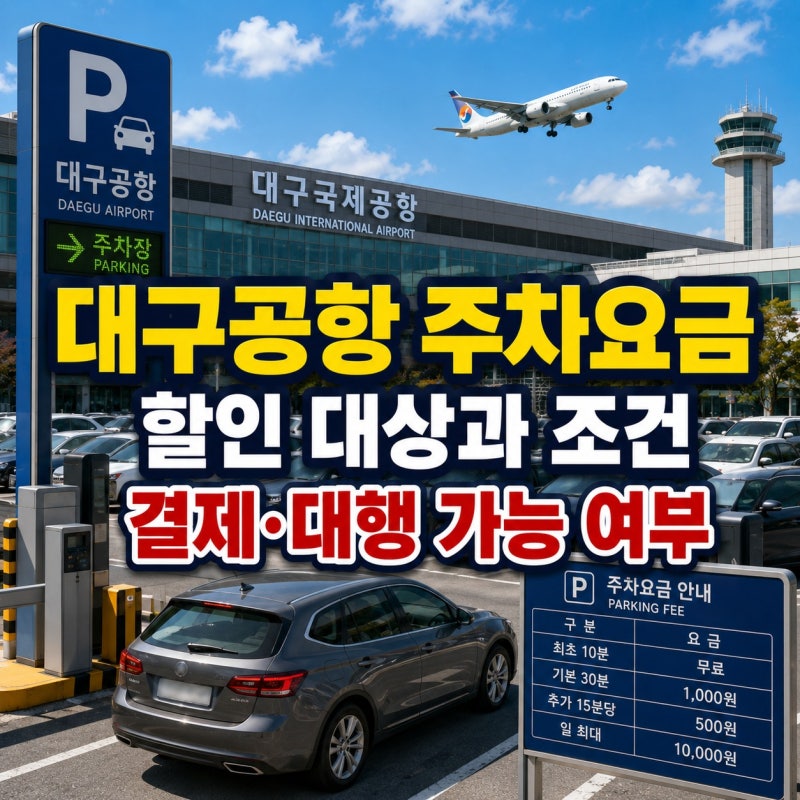대구공항 국제선 주차요금｜하루 비용·할인 대상·하이패스 결제 총정리