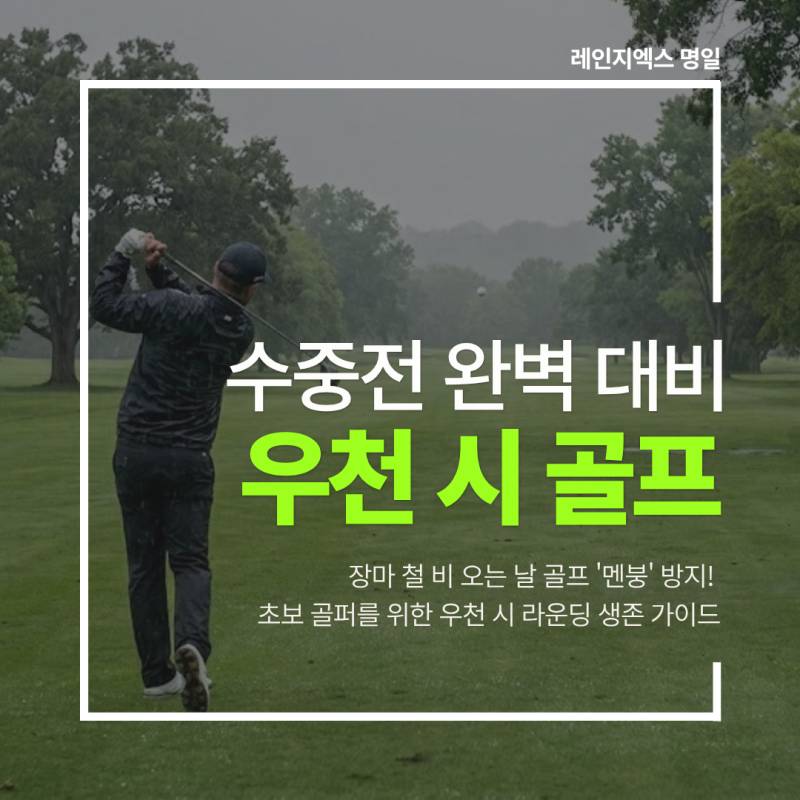 [장마철 특집] 수중전 완벽 대비! 우천 시 골프 라운딩 준비물 & 필수 주의사항