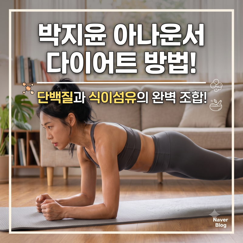 박지윤 아나운서 다이어트 방법!단백질과 식이섬유의 완벽 조합! 체중 감량에 성공하는 의외....