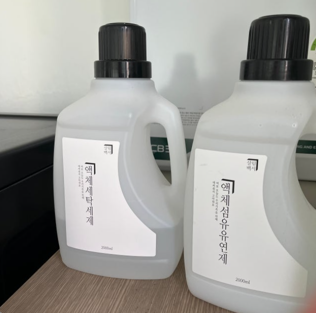 "유기농 비싼 세제 쓰다 멘붕;" 감자탕 국물 자국도 싹 지우고 정착한 살림백서 대용량 액체 ....