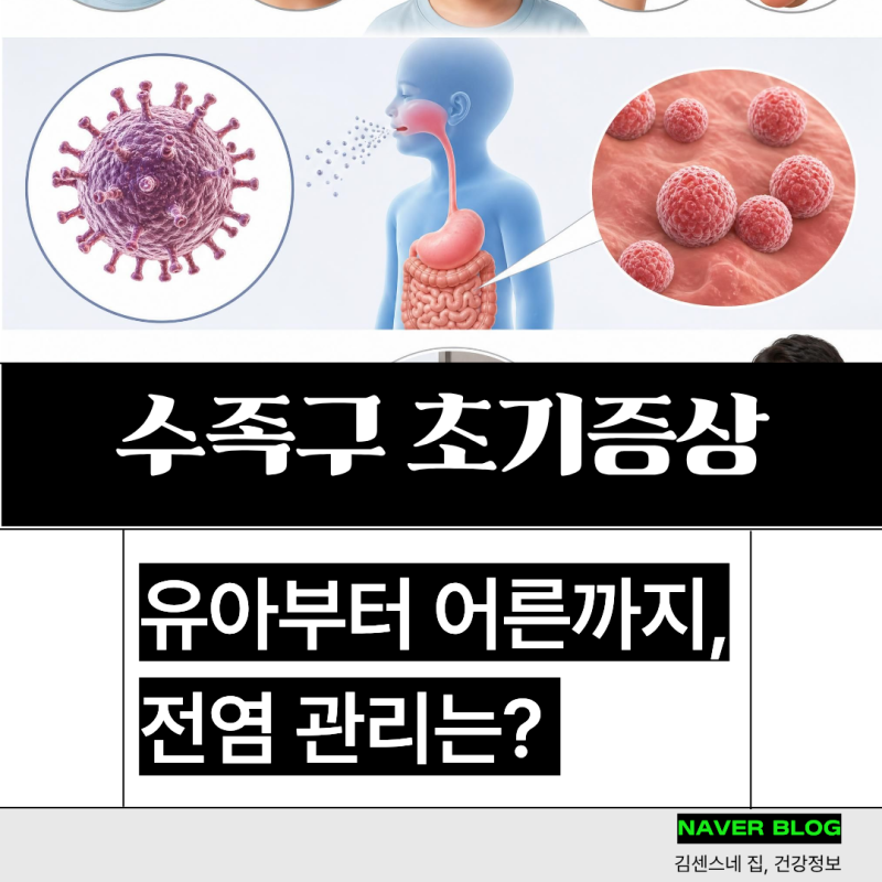 수족구 초기증상 및 원인, 어른도 전염될 수 있습니다!