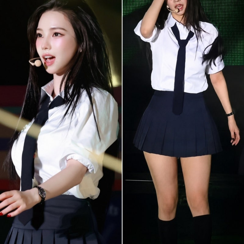 살크업(?)했는데... 예쁘게만 쪘다는 카리나 스쿨룩