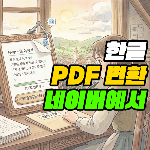 한글 PDF 변환 사이트 네이버 마이박스에서 간단히