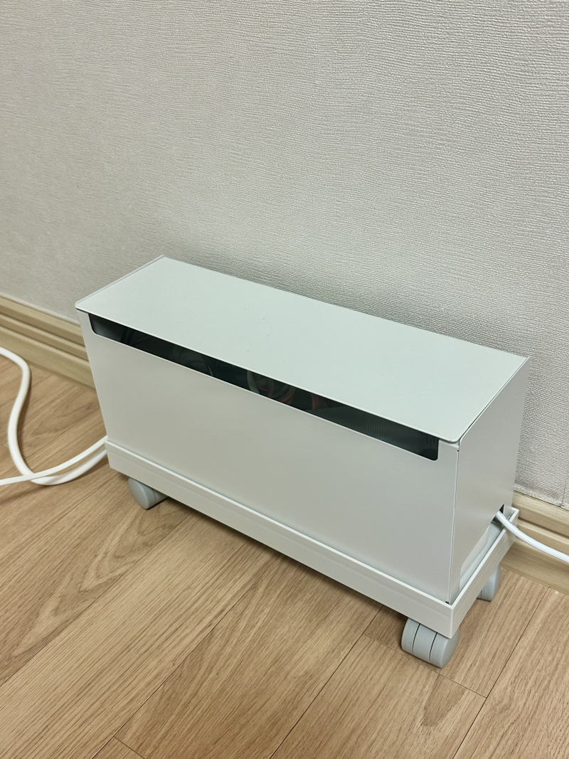 무인양품 스틸 수납 상자 내돈내산 구매 후기 | 멀티탭 수납함 추천 | 전선 정리함 | 캐스터도....