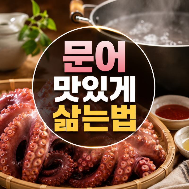 문어 맛있게 삶는 법은? 질기지 않는 삶는 시간과 손질법