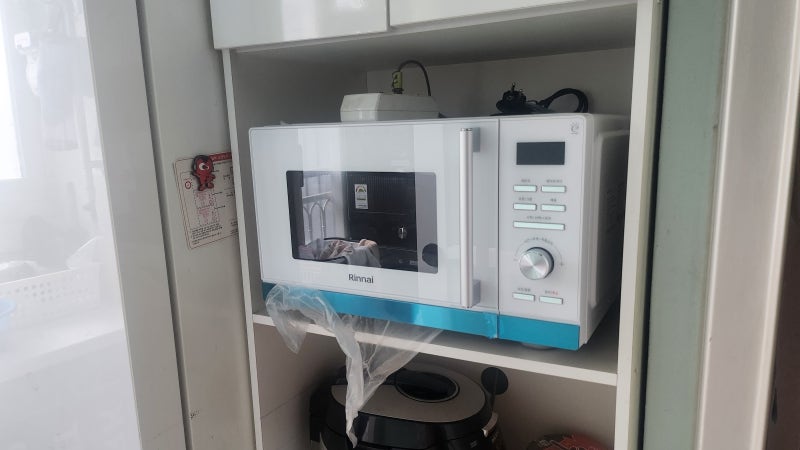 [린나이] 올인원 무회전 25L 에어프라이어 전자레인지 광파오븐 RCD-250W 화이트