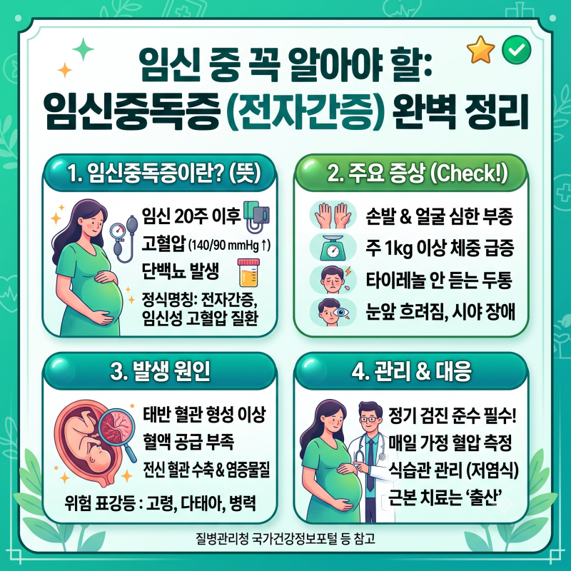 임신중독증 뜻과 초기 증상, 원인까지 직접 알아본 핵심 정리