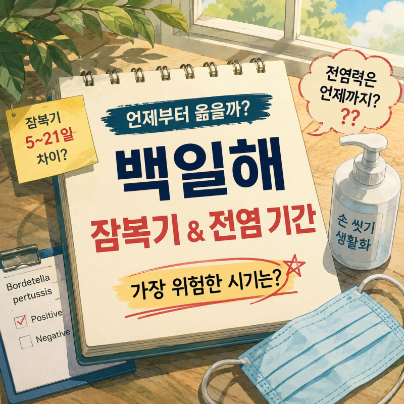 백일해 잠복기, 생각보다 길다? 전염 기간까지 총정리