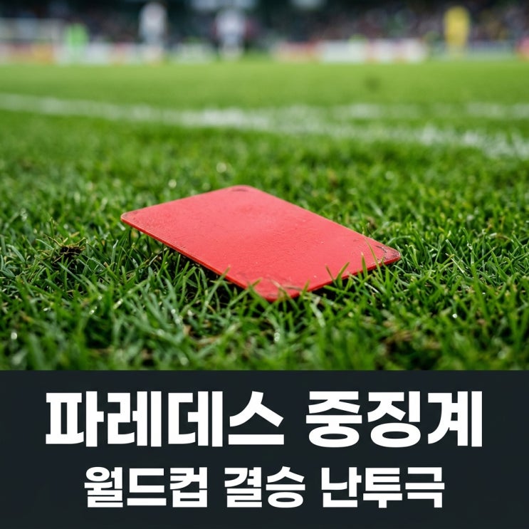 파레데스 FIFA 중징계 위기, <b>월드컵</b> 결승 폭행 사건 전말과 예상 징계....