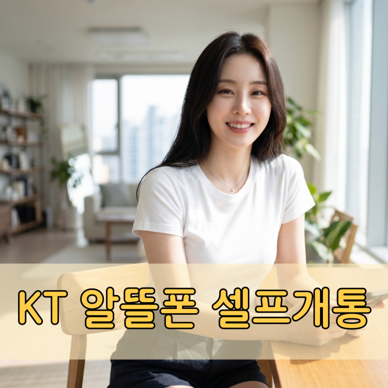 KT 알뜰폰 셀프개통 선불요금제와 방법 정리